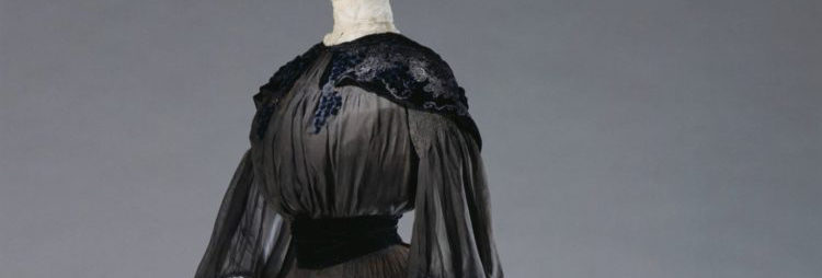 black Edwardian gown