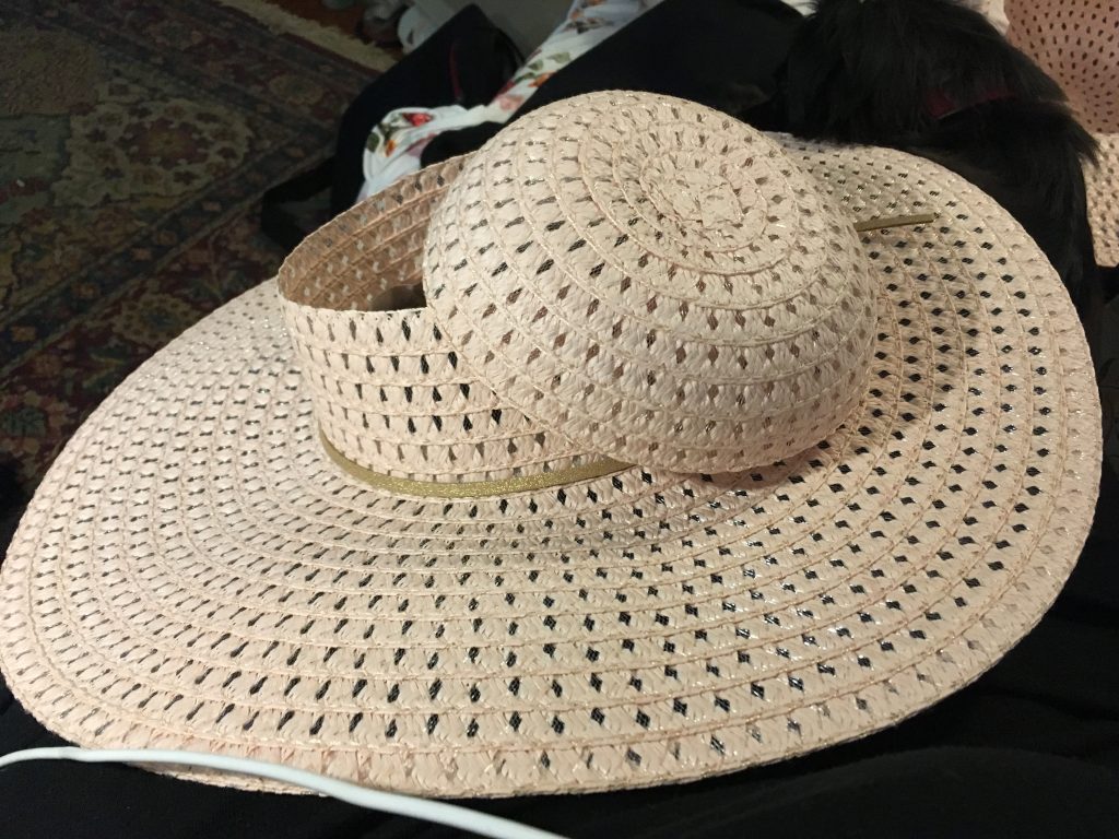 Making an Edwardian hat from a $2 sun hat. - Yosa Addiss